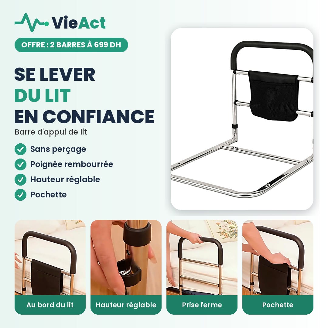 Barre d'appui de lit pour seniors, photo 1