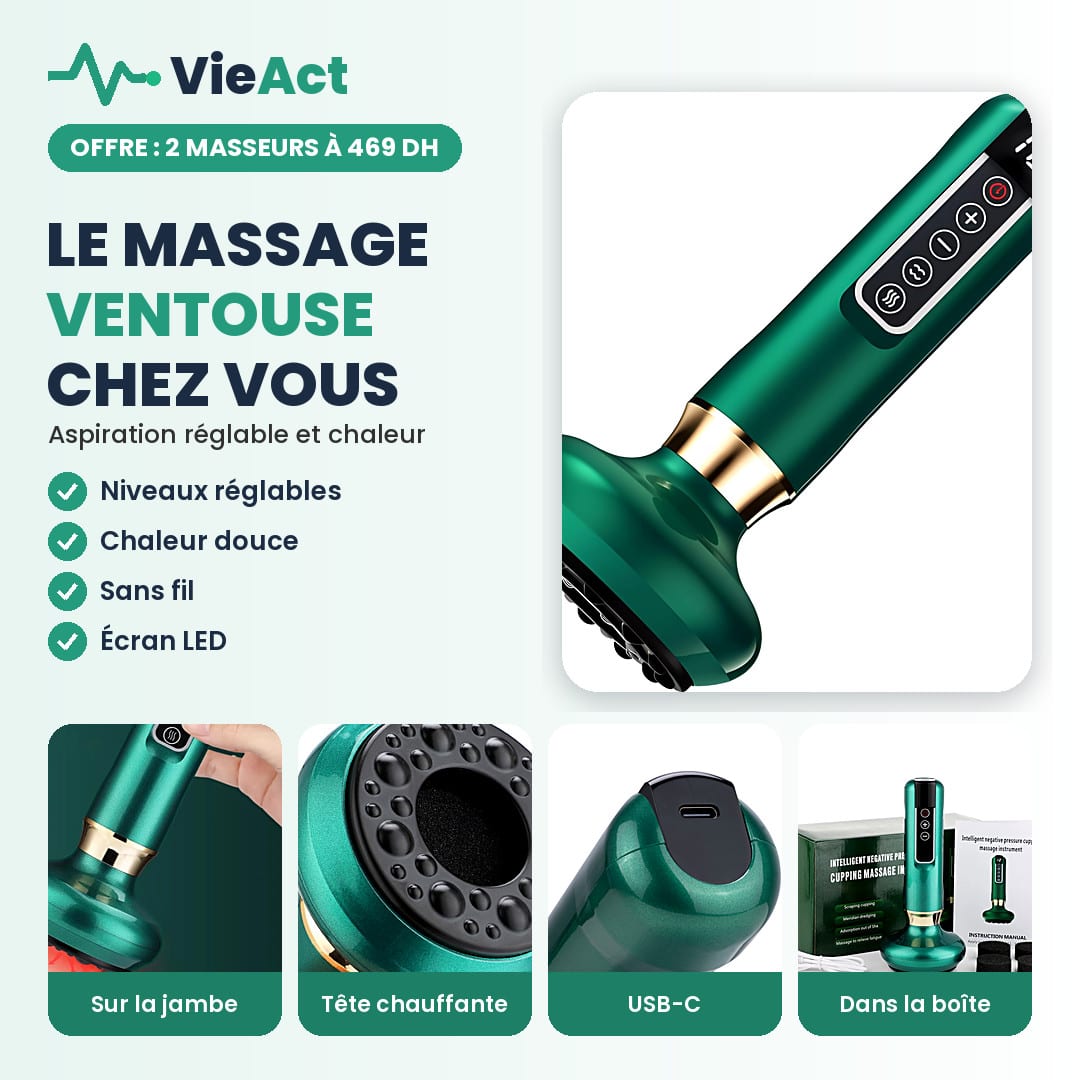 Masseur ventouse électrique chauffant, photo 1