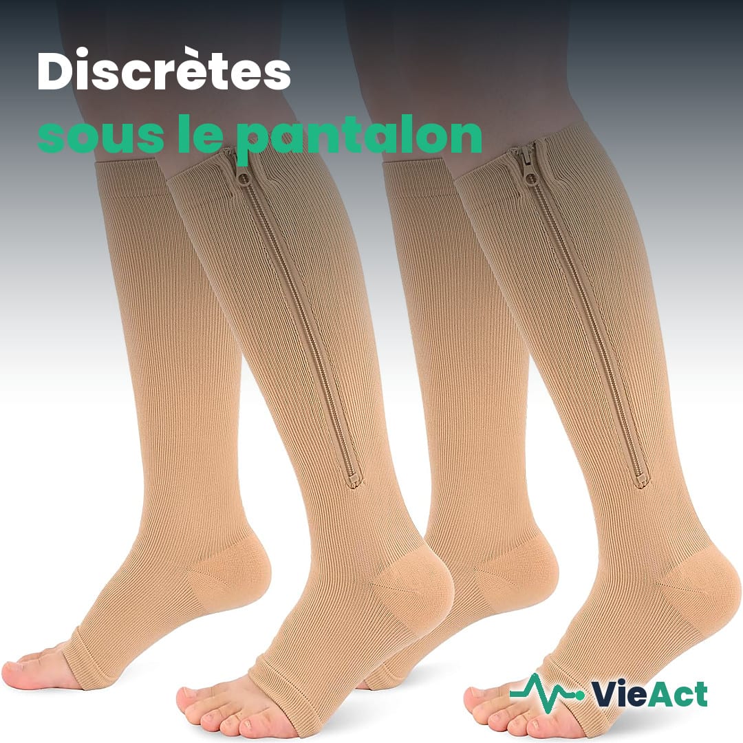 Chaussettes de compression à fermeture éclair, photo 4