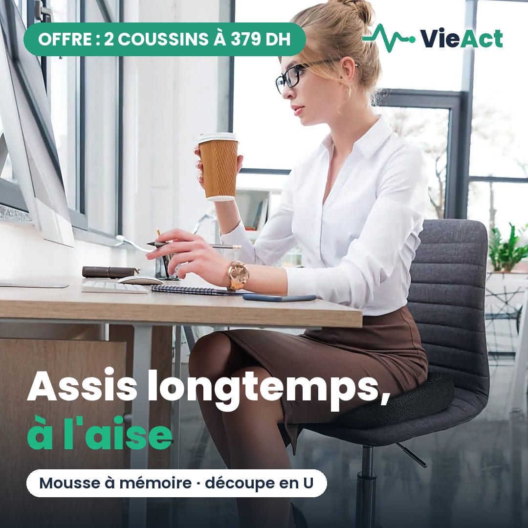 Coussin d'assise coccyx à mémoire de forme, photo 2