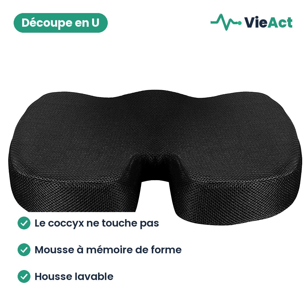 Coussin d'assise coccyx à mémoire de forme, photo 3
