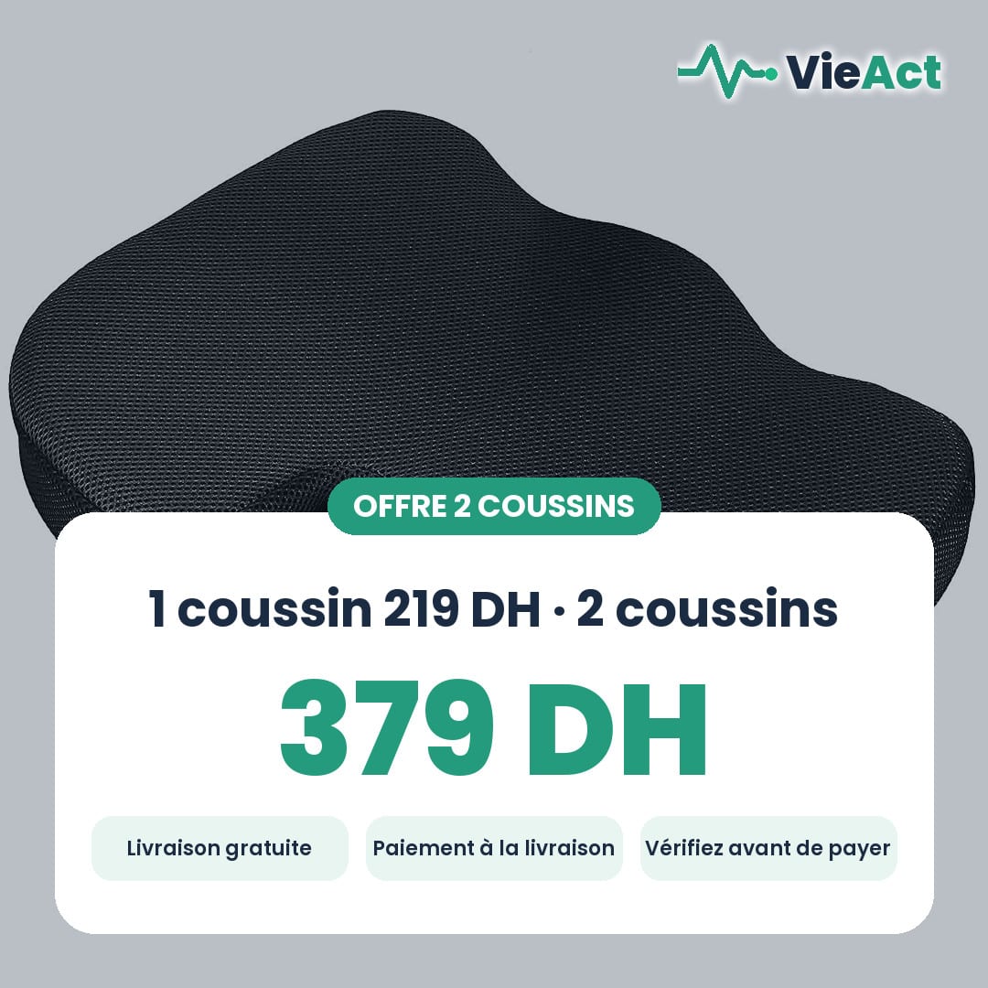 Coussin d'assise coccyx à mémoire de forme, photo 6
