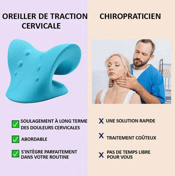 Oreiller Ergonomique de Traction Cervicale | VIEACT™